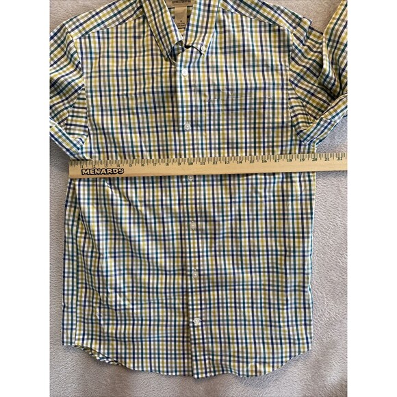 Duluth Trading Wrinklefighter Shirt Men's Small Window Check Plaid Long Sleeve - Picture 6 of 8